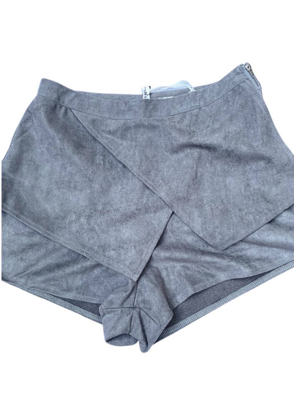 LF The Brand Grey Suede Skort